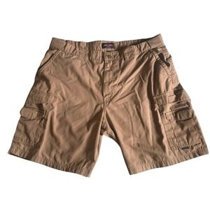 TRU-SPEC Mens Cargo Shorts Size 42‎ Brown Casual Outdoor Work Utility